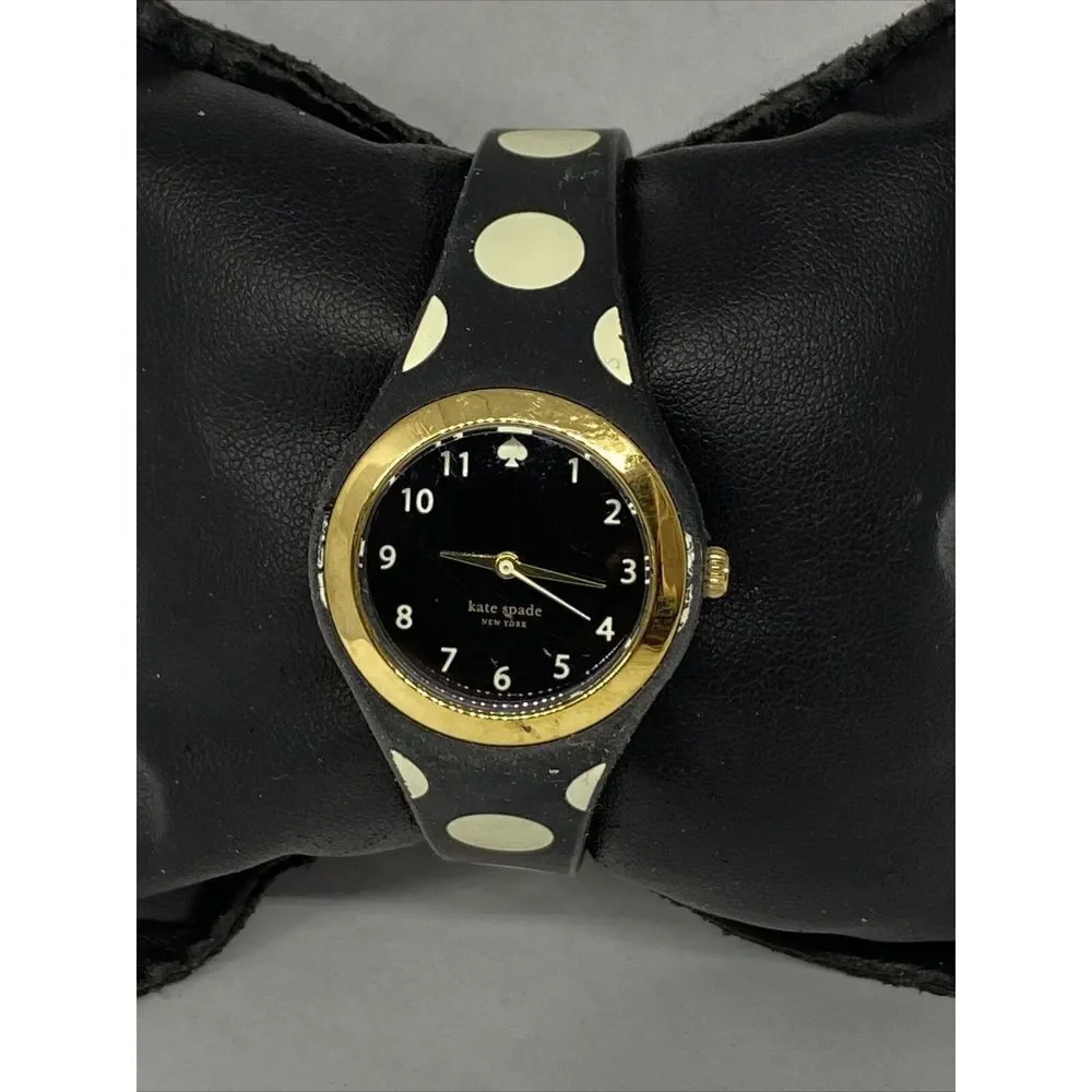 Kate Spade Rumsey 0610 Womens Black Plastic Analog Black Dial Quartz Watch XX590